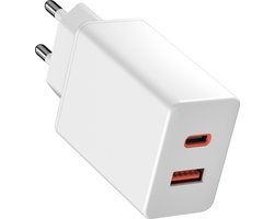Rolio USB C Adapter - Oplader - 45W - Snellader - 1x USB-C 1x USB-A - Lader geschikt voor iPhone & Samsung - Universeel
