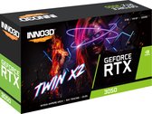 INNO3D GeForce RTX 3050 Twin X2 V2 - Videokaart - 8GB GDDR6X - PCIe 4.0 - 1x HDMI 2.1 - 1x DisplayPort 1.4 - 1x DVI-D