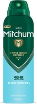 Mitchum - Triple Odor Defense 48HR Protection Deodorant Spray - Antiperspirant - Clean Control - Dermatologist Tested - 200ml