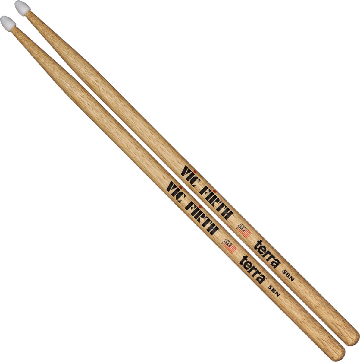 Vic Firth 5BTN Terra drumstokken hickory met nylon tip