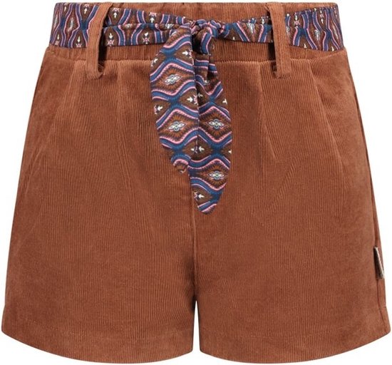 Meisjes short bruin - Violet - Cappucino - Maat 104