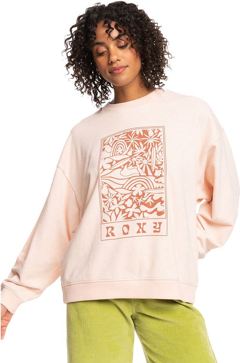 Roxy Take Your Place C Sweatshirt M Vrouw Bruin