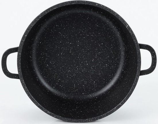 Kamberg - Cookware Set, 24 Piece, Cast Aluminum, Stone Coating, For All Cookers, Also Induction Cookers, Detachable Steel, Pfoa-Free