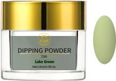 AT-Shop - Dipping Powder - 296 Lake Green - Te Gebruiken met elk merk Dip Powder - Dip poeder - Dip nagel - Nailart - Nail- Pink Gellac starter set