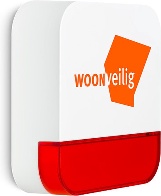 WoonVeilig buitensirene met alarmlicht