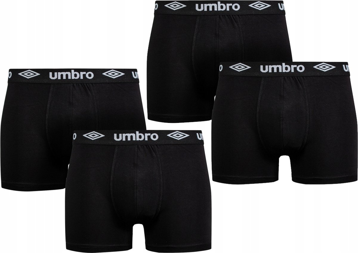 UMBRO - Onderbroek voor Mannen - Boxershorts ( 2 stuks ) Zwart - Maat M