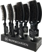 Olivia Garden - Full Black Display + 8 FingerBrush Combo Medium