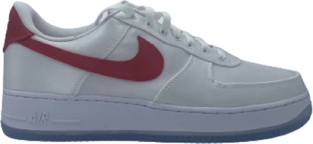 Nike - Air Force 1 '07 ESS SNKR - Sneakers - Dames - Wit/Rood - Maat 42.5 |  bol