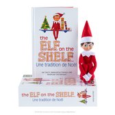 The Elf on the Shelf Cadeau set: JONGEN franstalig 27x18,5 cm, geschenkset met scout elf pop en voorleesverhaal met adoptiecertificaat, in kartonnen doos, 0+