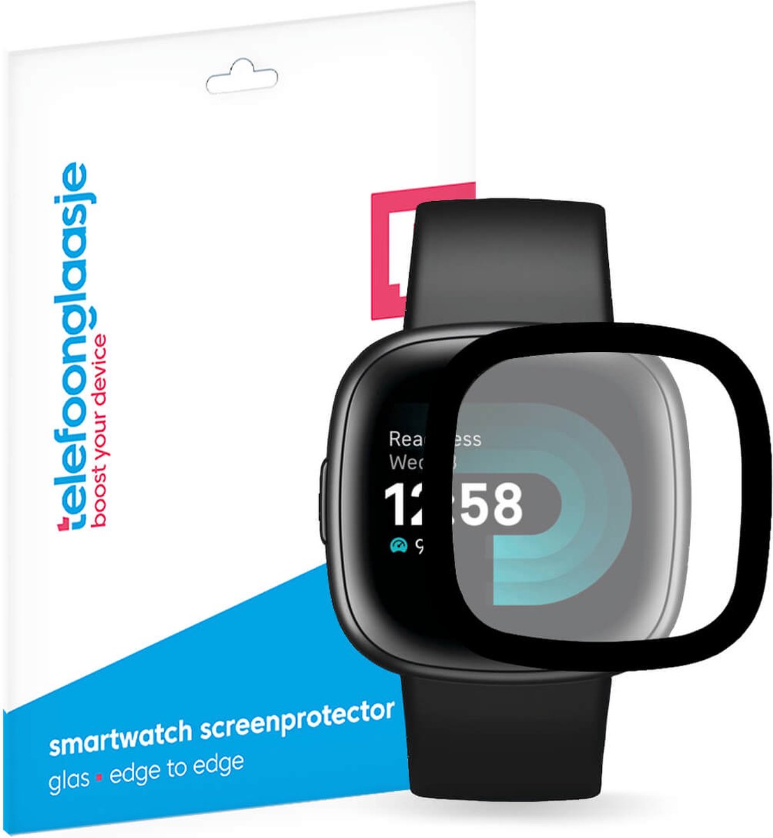 Telefoonglaasje Screenprotector Fitbit Versa 4 - PMMA - (Dun/Flexibel) Plexiglas Screenprotectors Geschikt voor Fitbit Versa 4 - Beschermglas - Smartwatch