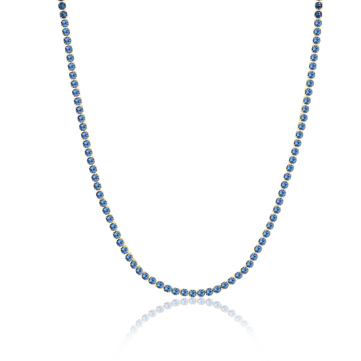 SIF JAKOBS JEWELLERY ELLERA GRANDE NECKLACE SJ-N2872-BLCZ-YG-38.