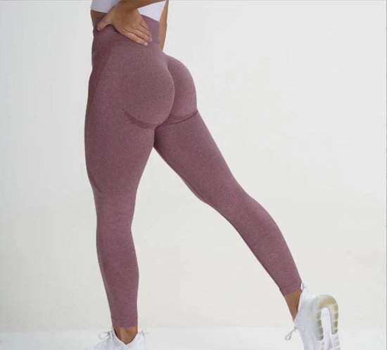 Gymlegging BUTTLIFT - Maat M - Mauve - Paarsrood - Pushup Legging - Fitness Legging - Sportlegging - Sportkleding - Yoga legging