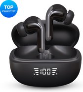 Bol.com Yurda - Draadloze oordopjes - Wireless earphones - Bluetooth oortjes - Draadloze oortjes - Zwart aanbieding