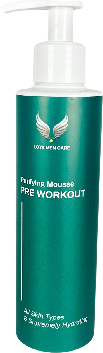 Loya MenCare® - Pre Workout - Hydraterende gezichtsreiniger voor mannen - Alle Huidtypen - 190ml
