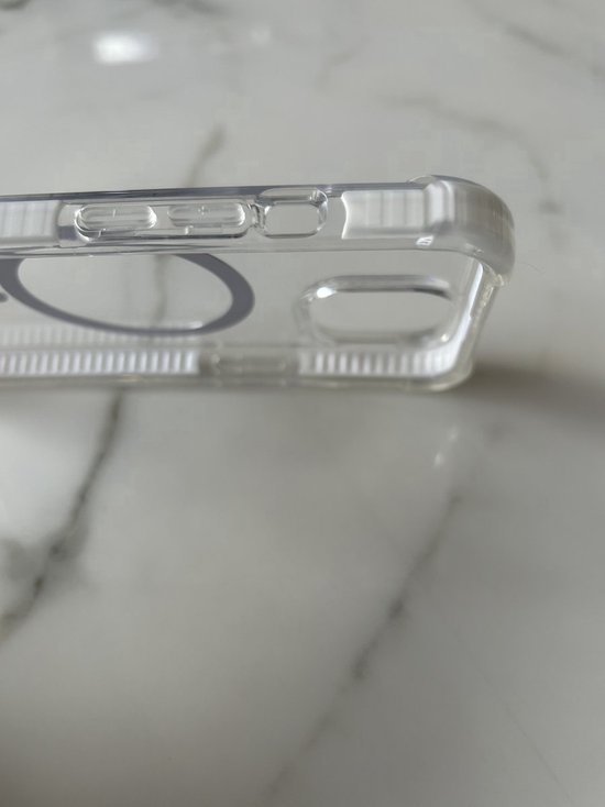 Coque arrière magnétique anti-choc de qualité Premium - Chargement sans fil - Convient pour Apple iPhone 15 Pro - Wit