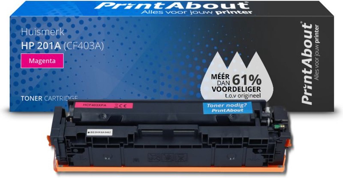 PrintAbout huismerk Toner 201A (CF403A) Magenta geschikt voor HP