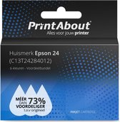 PrintAbout huismerk Inktcartridge 24 (C13T24284012) 6-kleuren Multipack geschikt voor Epson
