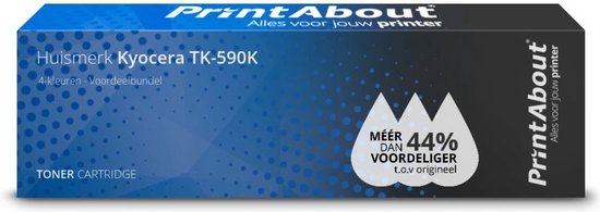 PrintAbout - Alternatief voor de Kyocera TK-590K / 4 Kleuren
