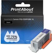 PrintAbout huismerk Inktcartridge PGI-550PGBK XL Zwart Hoge capaciteit geschikt voor Canon