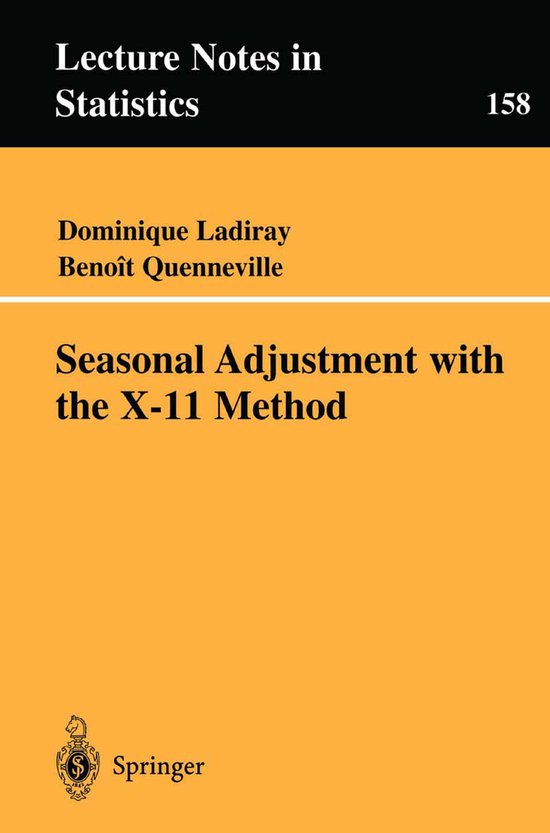 Seasonal Adjustment with the X-11 Method - cover