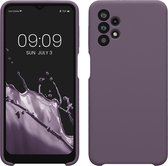 kwmobile coque de téléphone compatible avec Samsung Galaxy A32 5G - Coque avec revêtement en silicone - Coque pour smartphone en Iris pâle