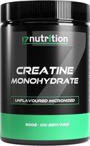 Creatine Monohydraat | 500 Gram | Micronized | Smaakloos | 200 Mesh | 17Nutrition