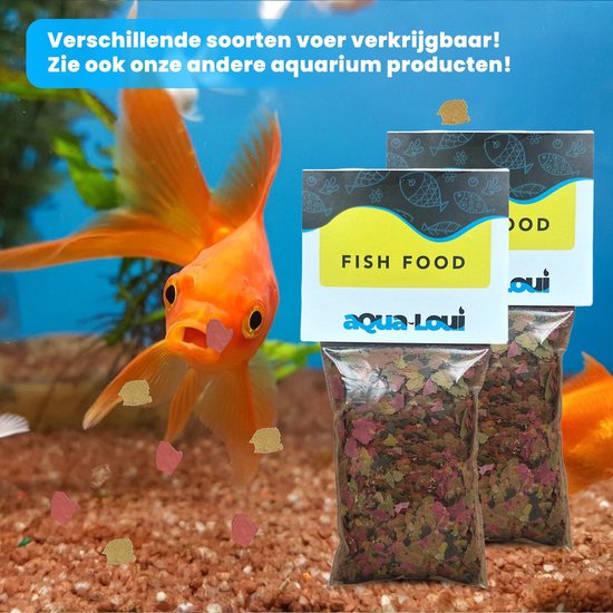 Aqua-Loui® - Visvoer - Tropisch Vissenvoer - Vlokken (Flakes) - Visvoer Aquarium - Geschikt Voor Alle Maten Vissen - 500ml - Aqua-Loui