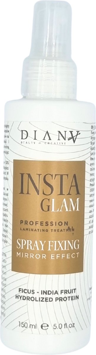 INSTAGLAM homecare Fixing Spray 150 ml haar mirror effect ,geeft glans en voedt het haar