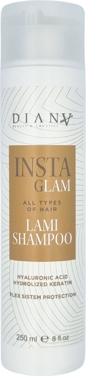 INSTAGLAM homecare Laminatie shampoo 250ml > plex system haar protect , sulfaat vrije shampoo geeft glans en voedt het haar