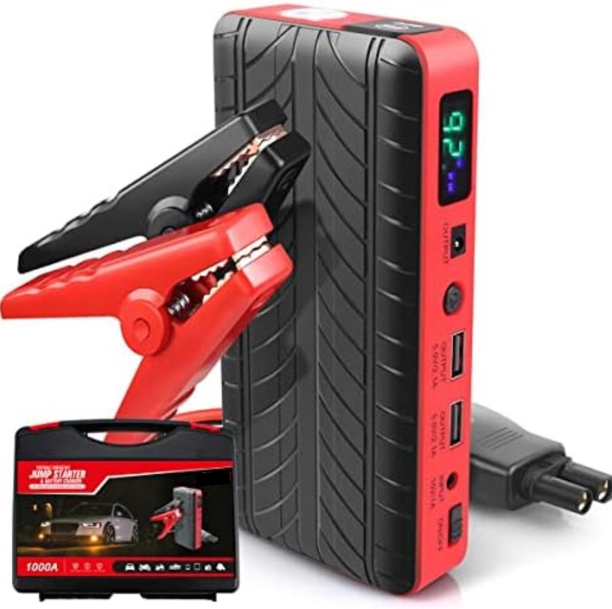 Kit de démarrage voiture batterie de secours universelle 13600mAh