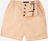Mr Jac - Slim Fit - Heren - Korte Broek - Shorts - Garment Dyed - Pima Cotton - Licht Oranje - Maat L