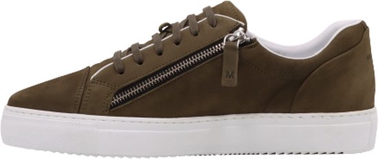 Fermeture éclair basse - Vert taille 40 | Banal | Hommes baskets | Cuir nubuck