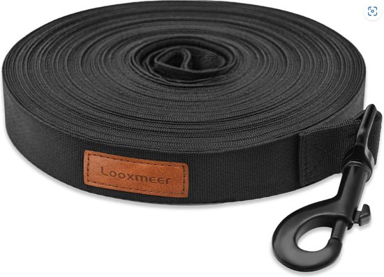 FREUDENTIER Hondenriem 2 m van gecertificeerd leer, verstelbare riem, handgemaakt in de EU, lederen riem voor grote honden, middelgrote en kleine honden, donkerchocolade, breedte 20 mm