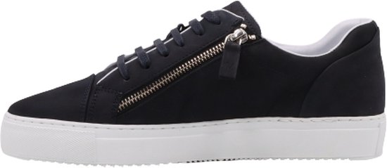 Fermeture éclair basse - Blauw taille 44 | Banal | Hommes baskets | Cuir nubuck