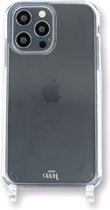 xoxo Wildhearts siliconen iPhone 15 Pro hoesje - Hoesje zonder koord - Shockproof case - Telefoonhoesje geschikt voor telefoonkoord - Transparant