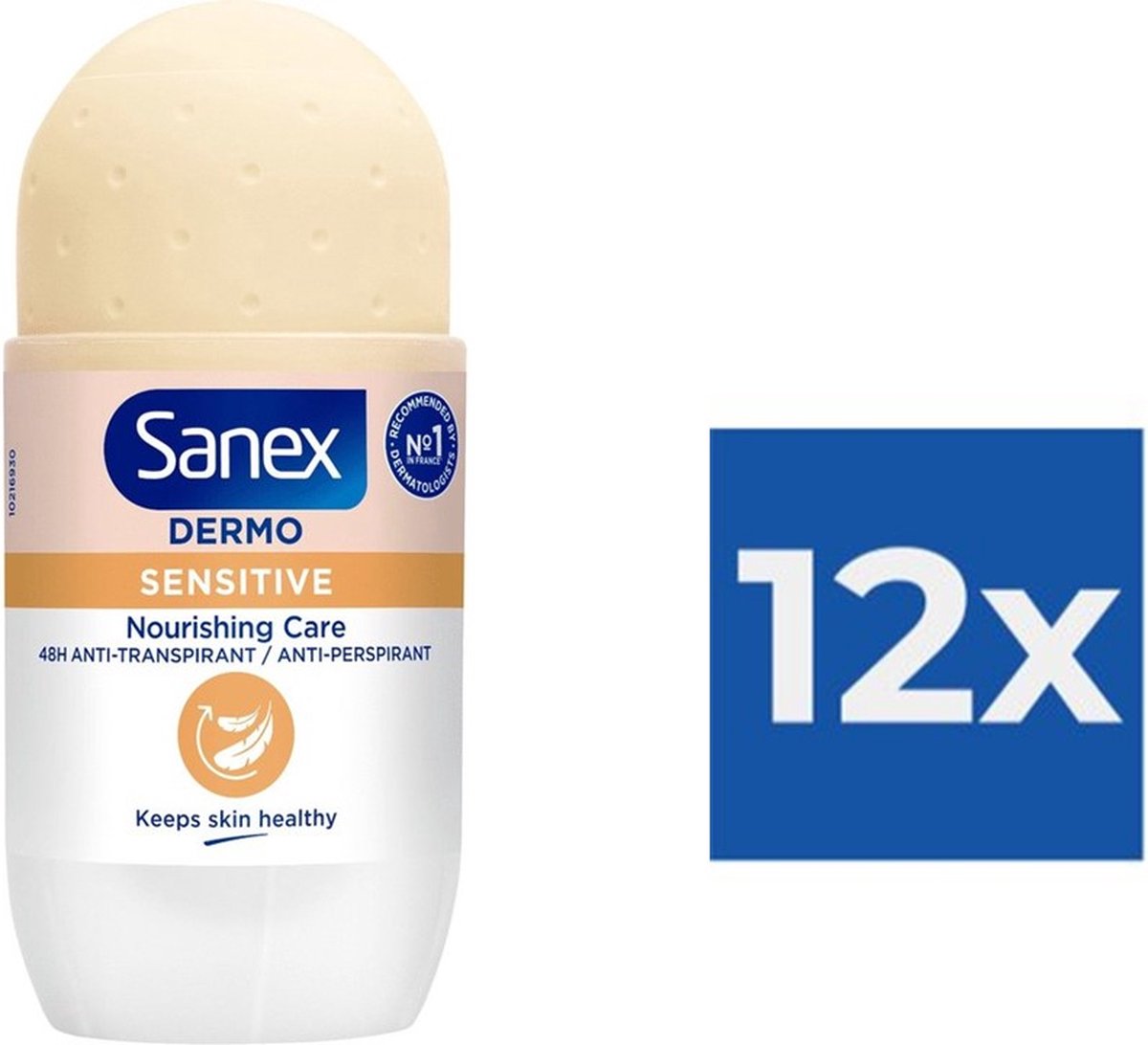 Sanex Deo Roller - Dermo Sensitive - 12 x 50 ml