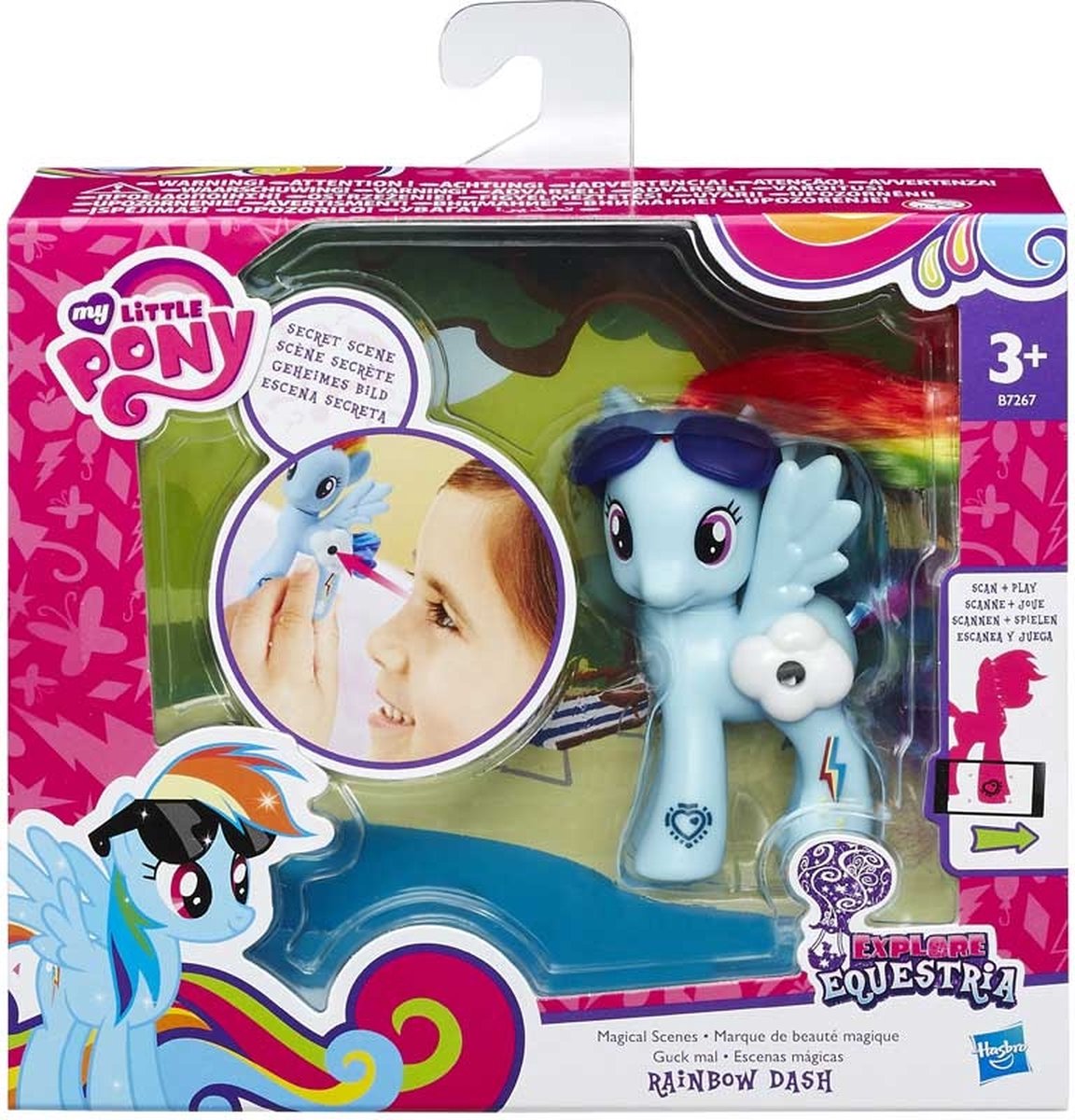 Jouet - HASBRO - MY LITTLE PONY - Poney Ami Rainbow Dash - 8 cm