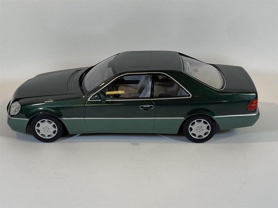 1992 Mercedes-Benz 600 SEC (Groen Metallic) (30 cm) 1/18 KK Scale