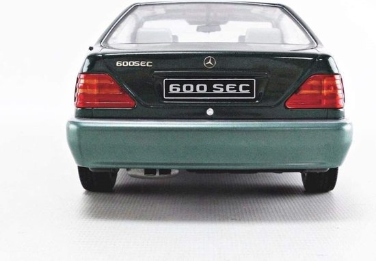 1992 Mercedes-Benz 600 SEC (Groen Metallic) (30 cm) 1/18 KK Scale