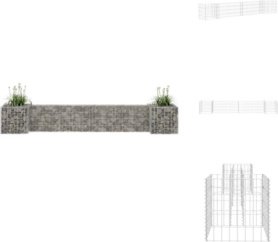 Schanskorf bloembak - 1.0m x 0.45m x 0.45m wanddikte 12cm