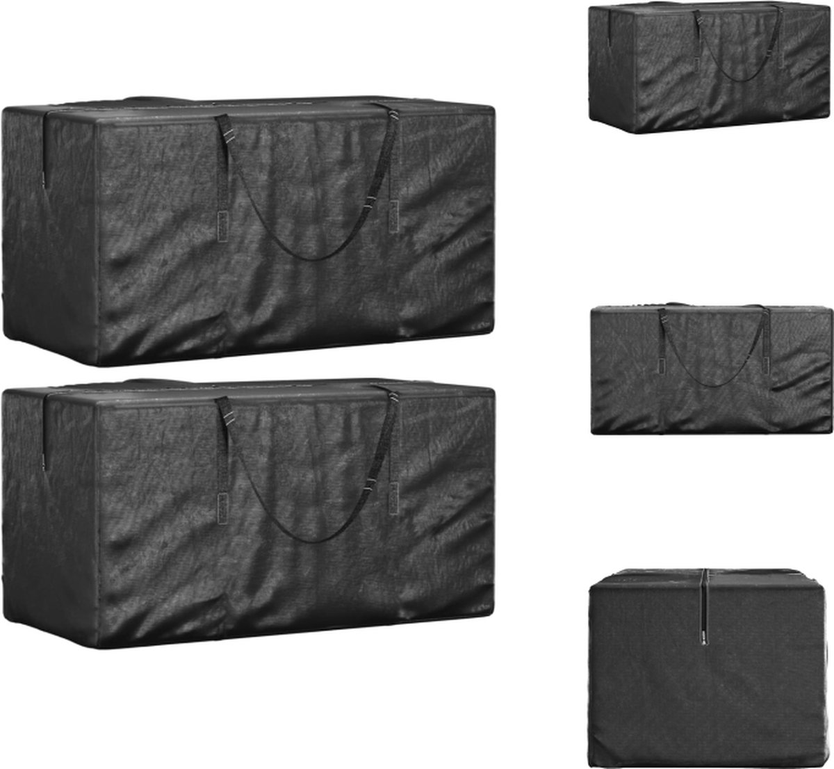 VidaXL Opbergtas Tuinkussens 150 x 75 x 75 cm Water- en uv-bestendig Tuinmeubelhoes