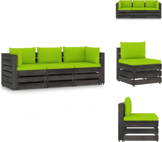 Royal Schneider Palletkussenset voor palletbank, palletkussens, 120 x 80 cm, 6R LS zitkussen, rugkussen, set van 4, 500-21 cappuccino