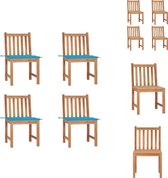vidaXL Ensemble de chaises de jardin - Bois de teck - 50 x 53 x 90 cm - Robuste - Résistant aux intempéries - Chaise de jardin
