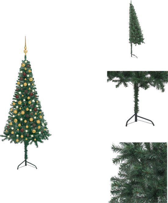 Cactus De Noël Artificiel Avec LED Vert 150 Cm - Avec Support - Décoration Intérieure VidaXL