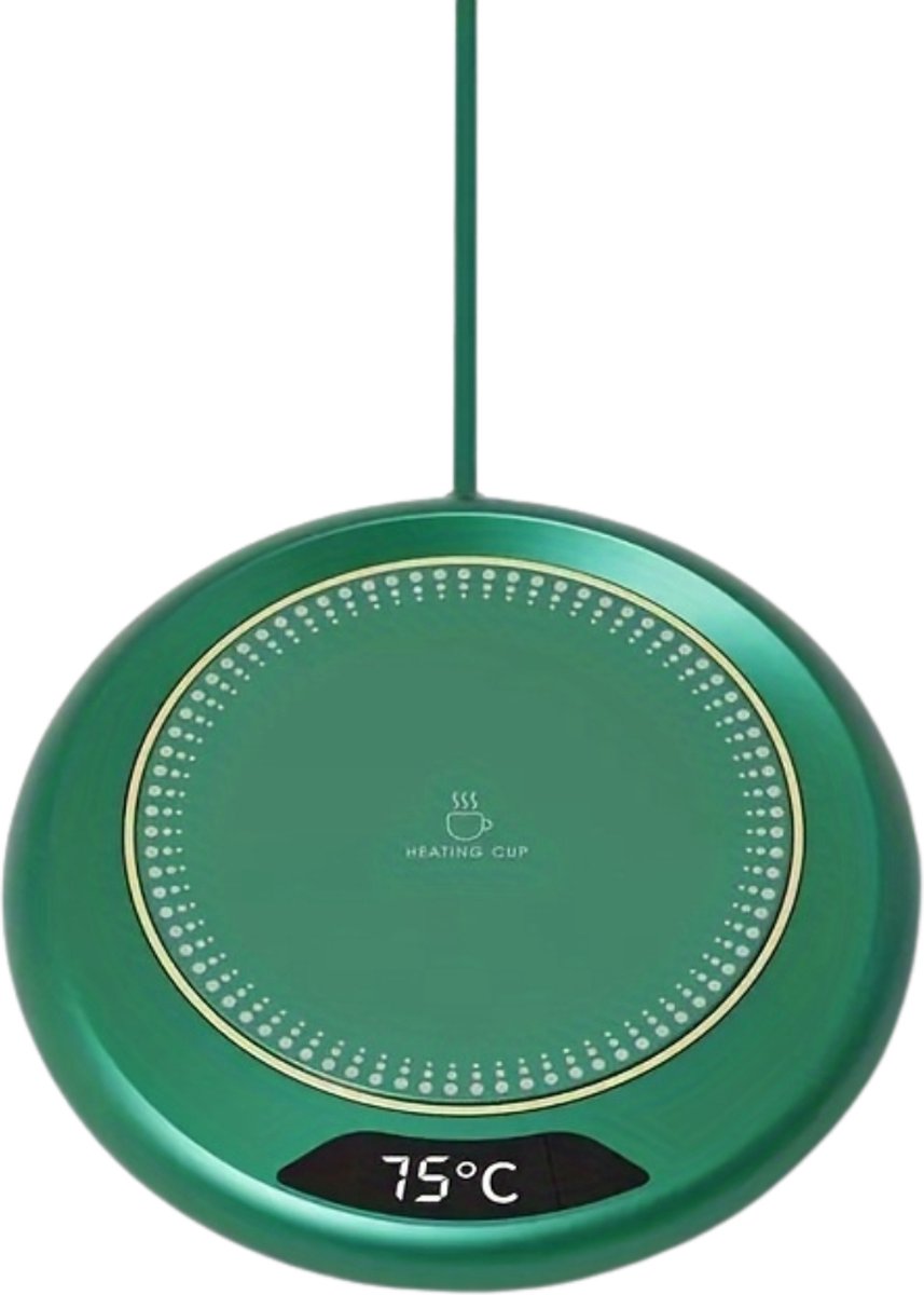 Livano Cup Warmer - Mok Warmer - Mug Warmer - Koffie Warmer - Verwarmde Onderzetter - Koffie Warmhouder - Koffiekop Verwarmer - Kop Warmer - USB - Kopjes - Thee - Groen