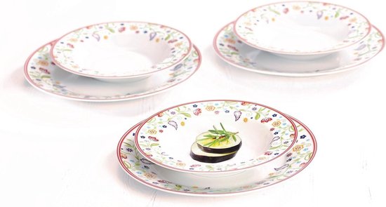Excelsa Tableware 18-piece Naif Frida