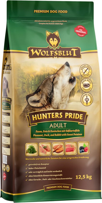 Wolfsblut Grain Free Adult Hunters Pride 12,5 kg - Hond
