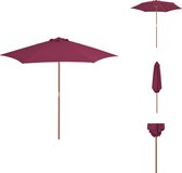 vidaXL Parasol Elegant 270x244 cm - UV-beschermend polyester - 38 mm paaldiameter - Parasol