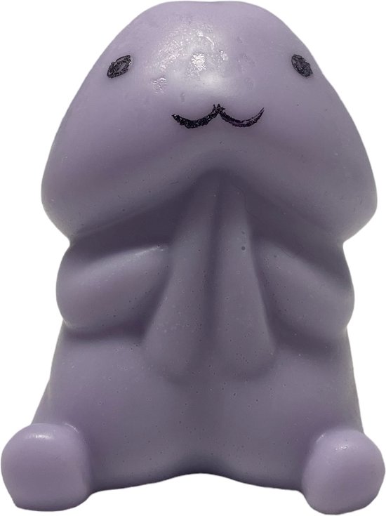 Piemie zeep in Penis/piemel vorm Kleur lila geur lavendel