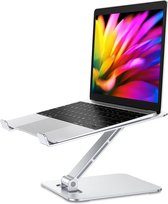 Laptopstandaard, in hoogte verstelbaar, opvouwbare laptopstandaard van aluminiumlegering, ergonomische, geventileerde laptopstandaard,